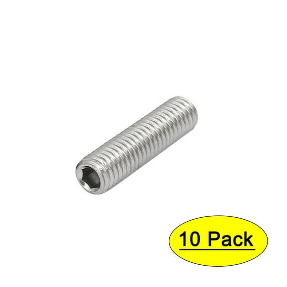 uxcell 50Pcs M4x3mm Internal Hex Socket Set Grub Screws Cone Point 304 Stainless Steel Screw uxcell 50Pcs M4x3mm Internal Hex Socket Set Grub Screws Cone Point 304 Stainless Steel Screw